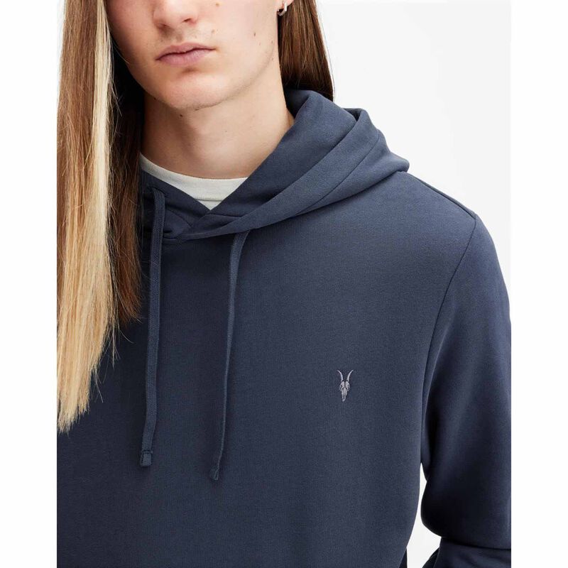 AllSaints Raven Pullover Ramskull Hoodie image number 2